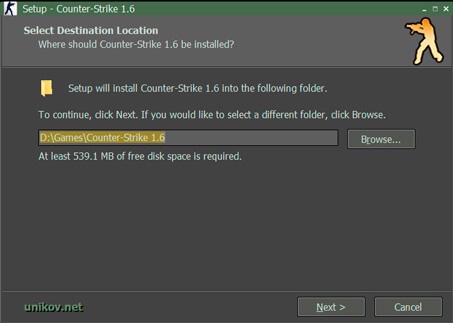 Step 2 – Selecting the installation folder
