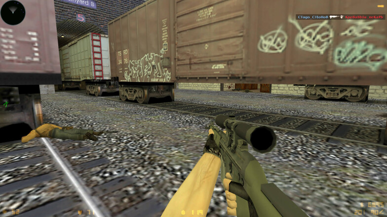 Playing on the train map