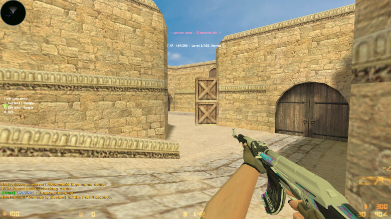 Map will dust2 and play on it