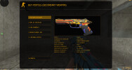 Weapon selection - skins are visible immediately