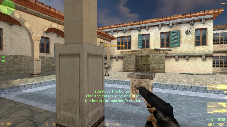 Start of the game in Counter Strike