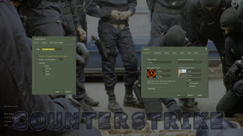 Server creation settings in CS 1.2