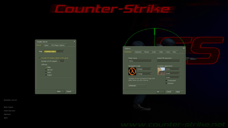 Server and game settings