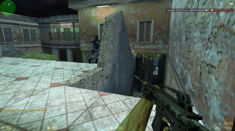 Fight scene in the game