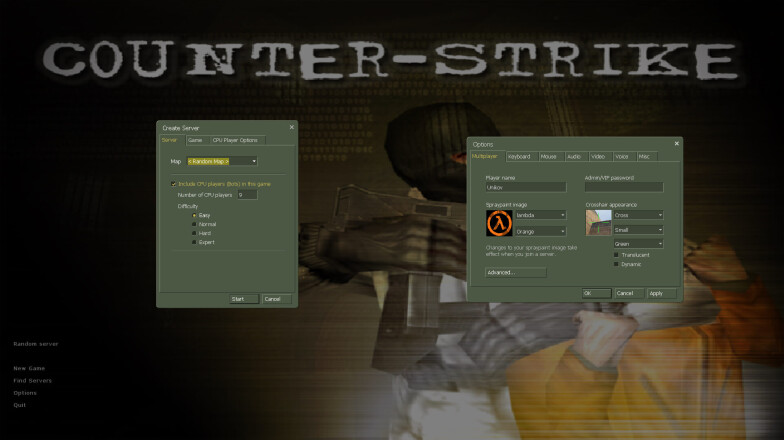 Player and Server Settings