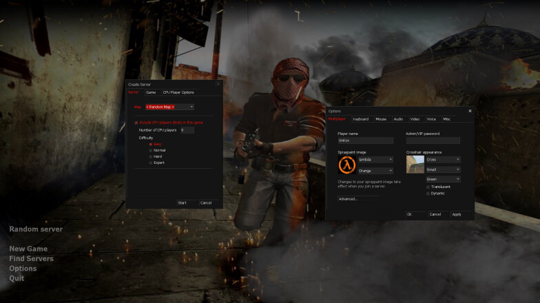 Window style in CS 1.6 Advanced