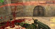 Blood effects on one of the servers in cs
