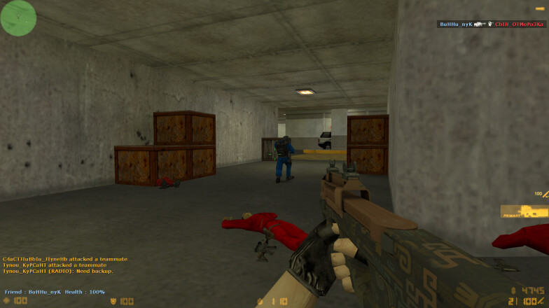 The team plays on one of the maps