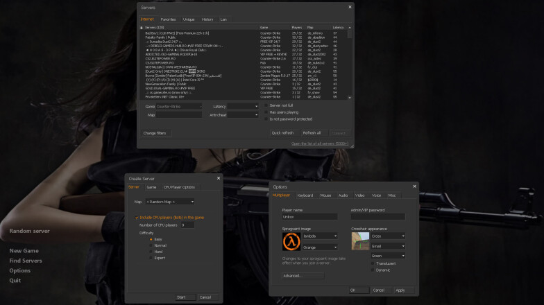 CS 1.6 Army Guns main page style