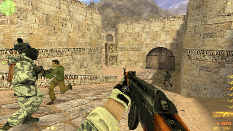 Team T and AK-47 in game