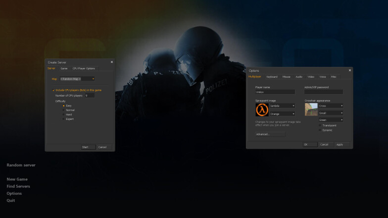 Settings cs 1.6 cs:go mod