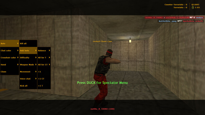 Counter-Strike Bot Controls