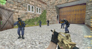 Blue team CT and gold m4a1