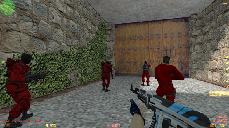 Team T in red skins