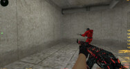 Red model T and AK-47
